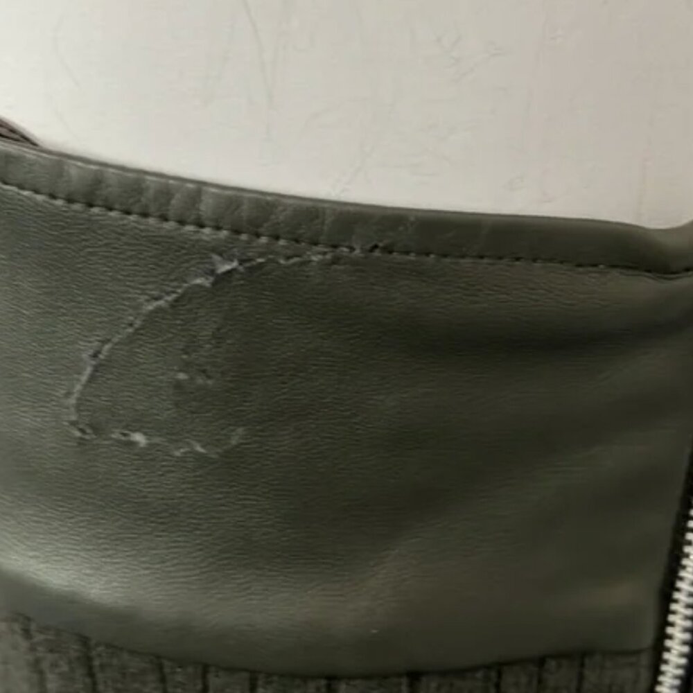 3.1 Phillip Lim Leather Alternative Halter Top Sz 2 Flaw - Picture 7 of 14